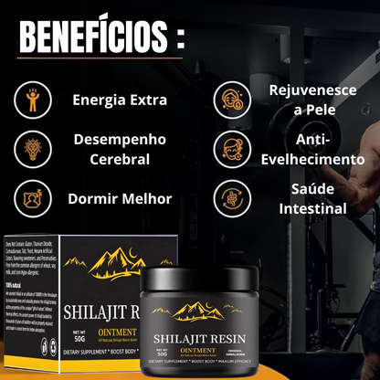 Resina Shilajit Pura dos Himalaias- Transforme o Seu Corpo e a Sua Mente